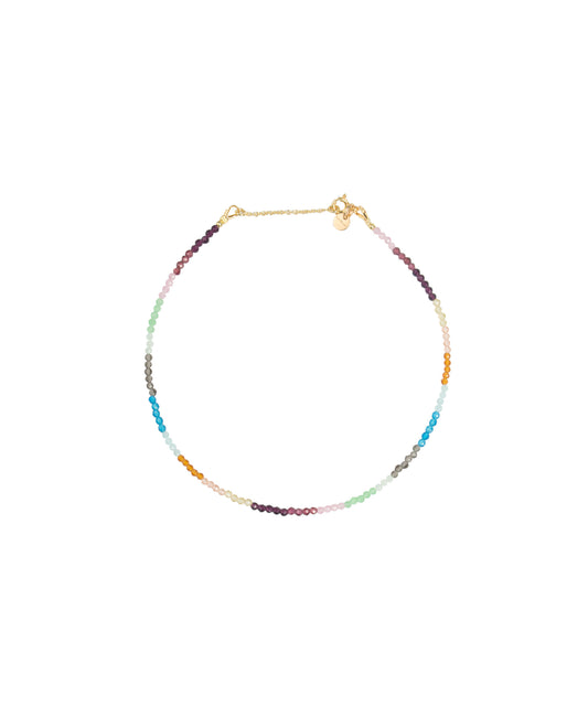 Jomalig Anklet - Multi colour crystals